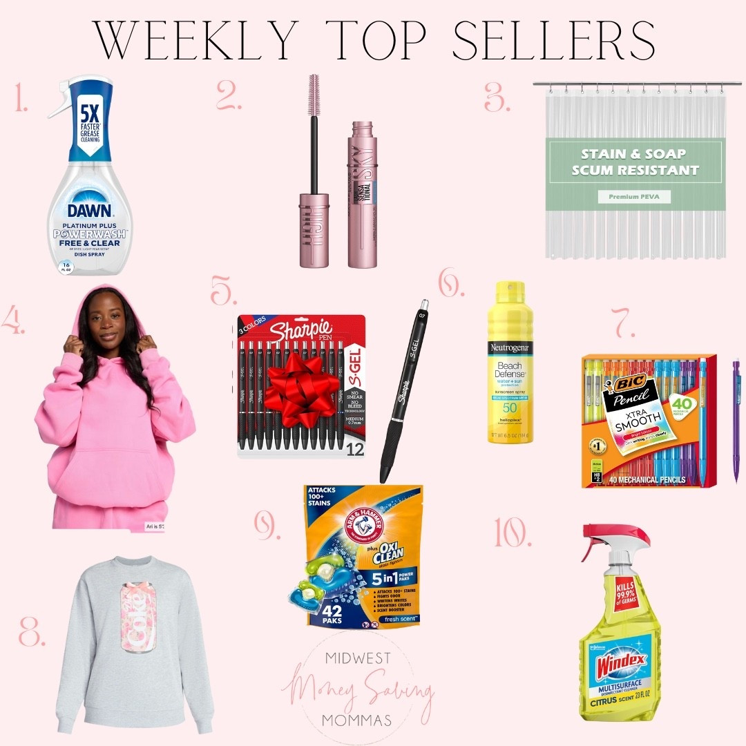 Weekly top sellers

Best sellers  dawn dish spray  mascara  makeup  shower liner  hoodie  gel pens  sunscreen  mechanical pencils  sweatshirt  cleaning supplies 

#LTKSeasonal #LTKHome #LTKFindsUnder50