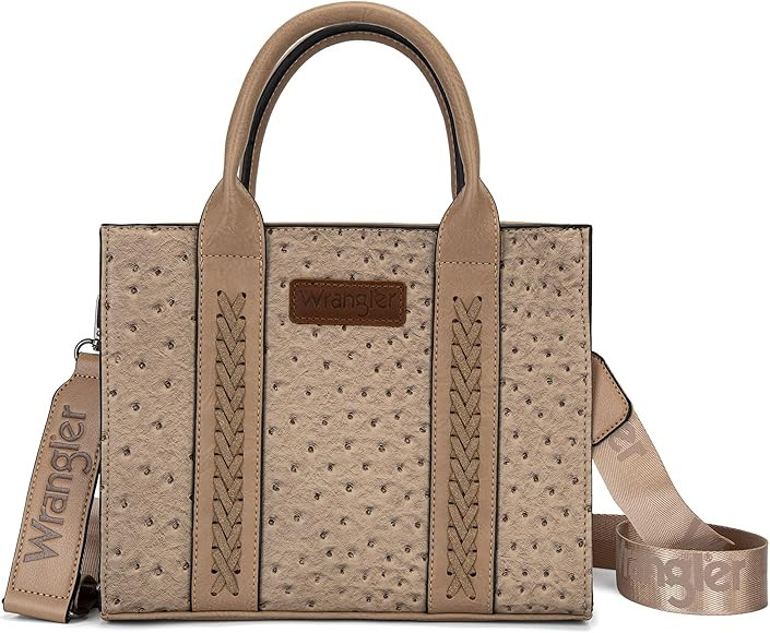 Wrangler Tote Bags for Women Designer Satchel Handbags Top-handle Purses with Strap | Amazon (US)