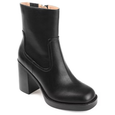 Journee Collection Womens Brittany Tru Comfort Foam Inside Zip Platform Booties | Target