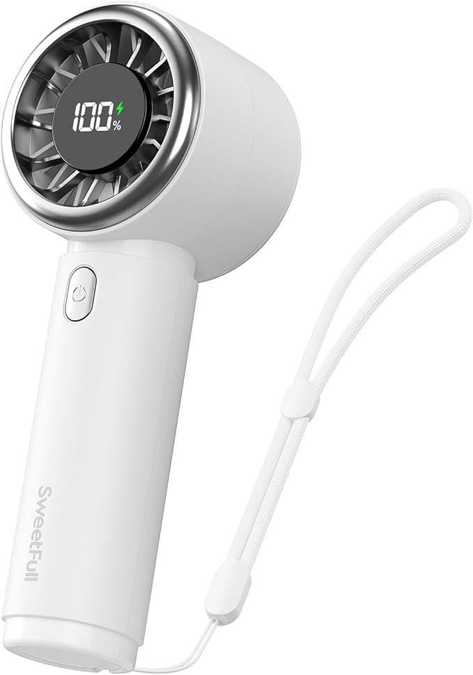 SWEETFULL Mini Fan Portable - Cute Handheld Turbo Fan with Rechargeable Battery, 5 Speeds, Small ... | Amazon (US)