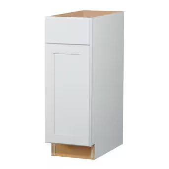 Diamond NOW Arcadia 12-in W x 35-in H x 23.75-in D White Door and Drawer Base Fully Assembled Cab... | Lowe's