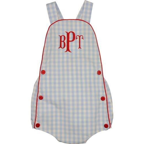 Blue And Red Check Bubble - Shipping Early June | Cecil and Lou