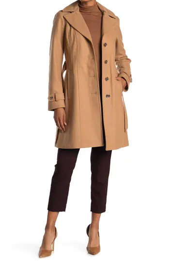 Missy Belted Wool Blend Trench Coat | Nordstrom Rack