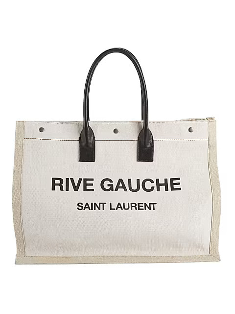 Rive Gauche Linen Tote | Saks Fifth Avenue