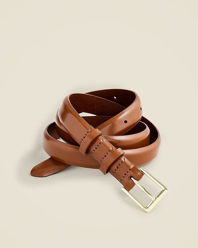 Skinny belt in spazzolato leather | J. Crew US