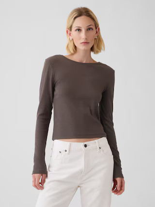 Modern Rib Cropped T-Shirt | Gap (US)
