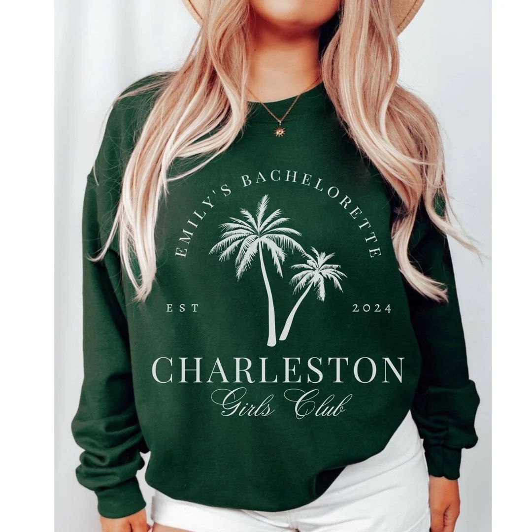Bachelorette Party Shirts, Custom Bachelorette Sweatshirts, Beach Bachelorette Shirts, Charleston... | Etsy (US)