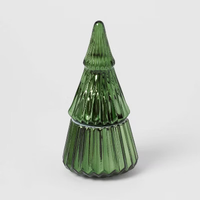 8oz Green Glass Figural Tree - Threshold™ | Target