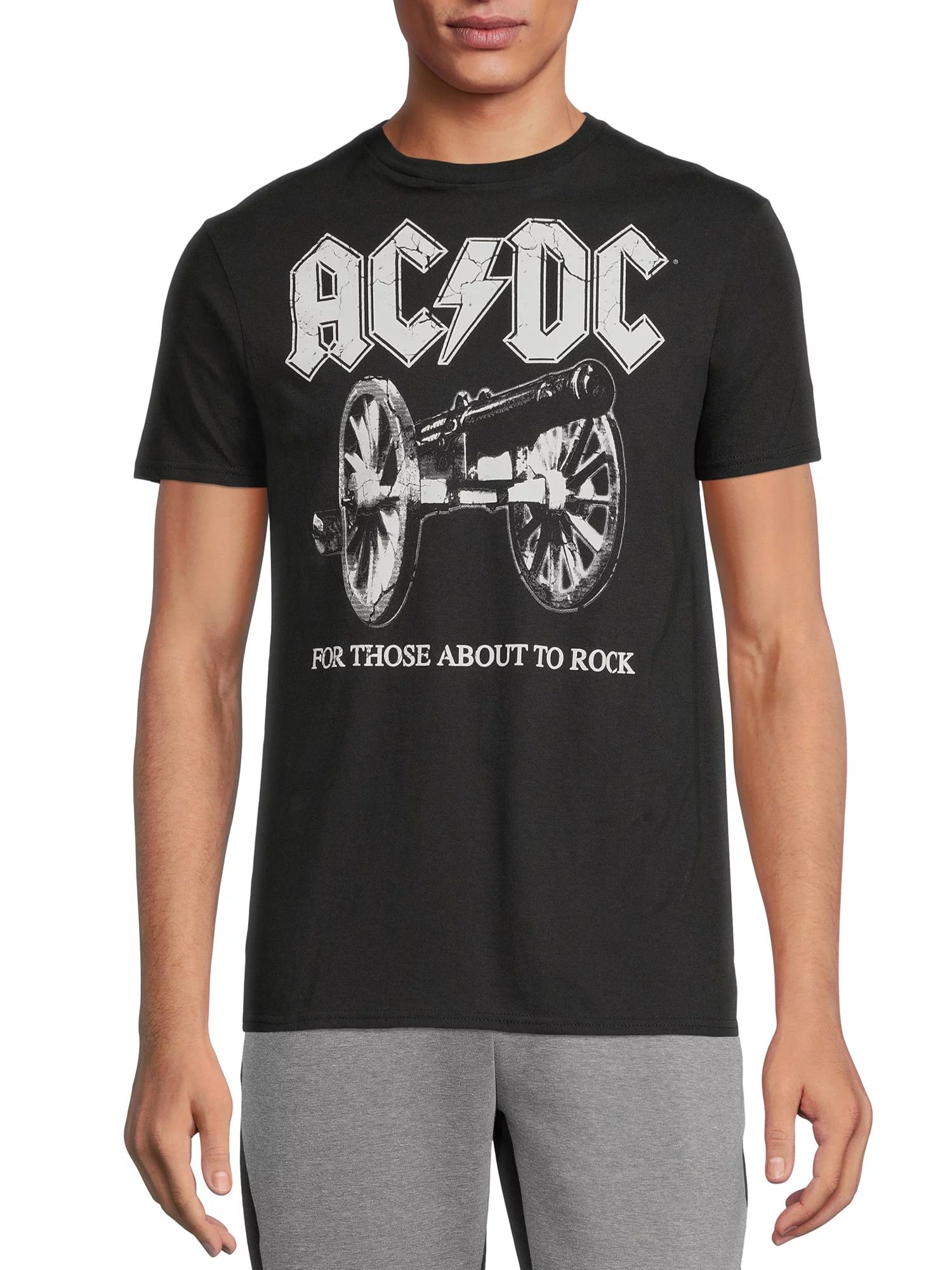 AC/DC Men's Band T-Shirt with Short Sleeves - Walmart.com | Walmart (US)