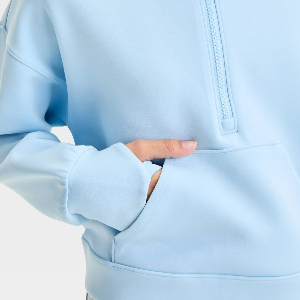 Girls' Airy Sleek 1/2 Zip Pullover Sweatshirt - All In Motion™ | Target