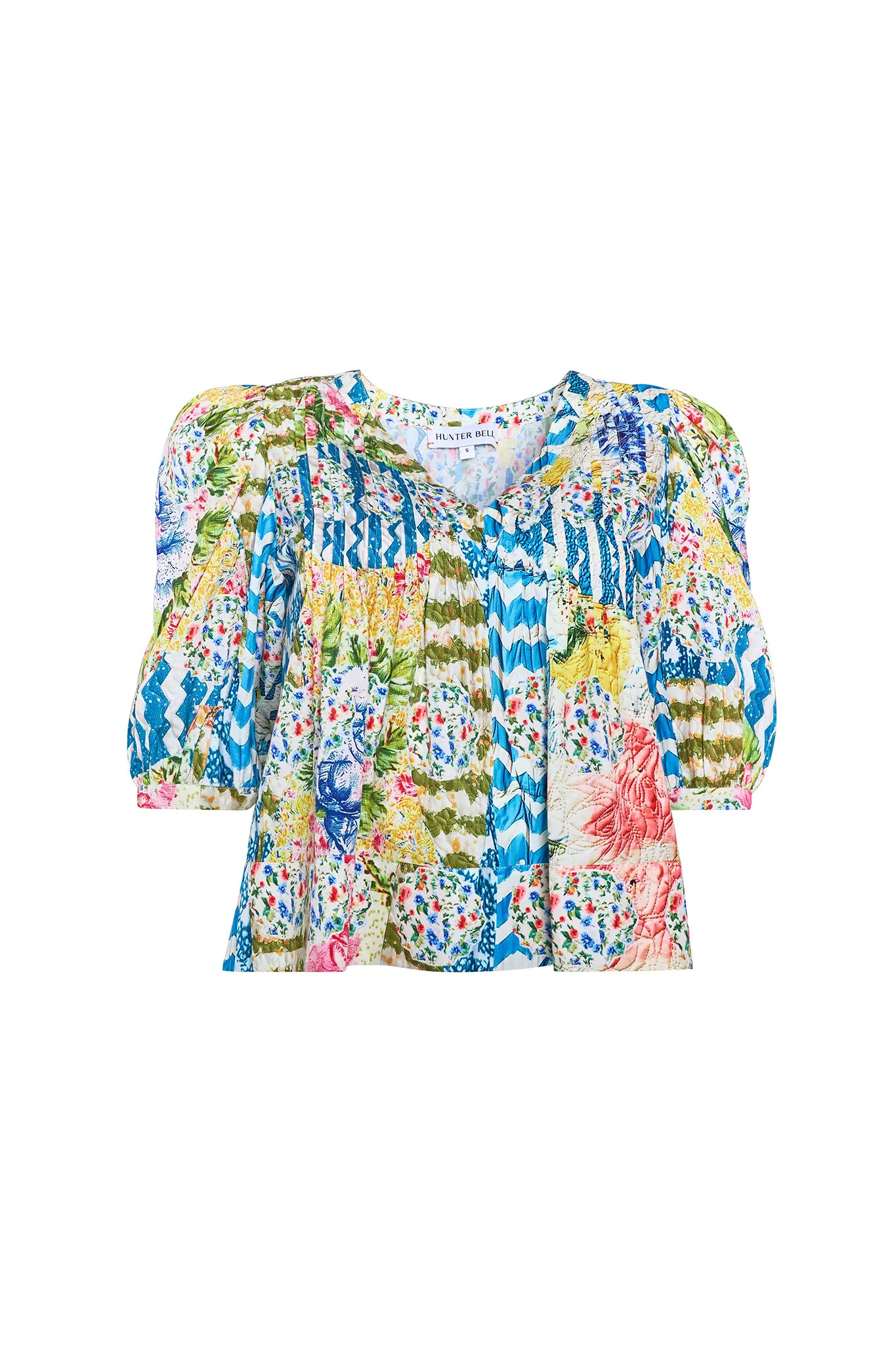Irene Blouse | Summer Pleated Top | Hunter Bell | Hunter Bell