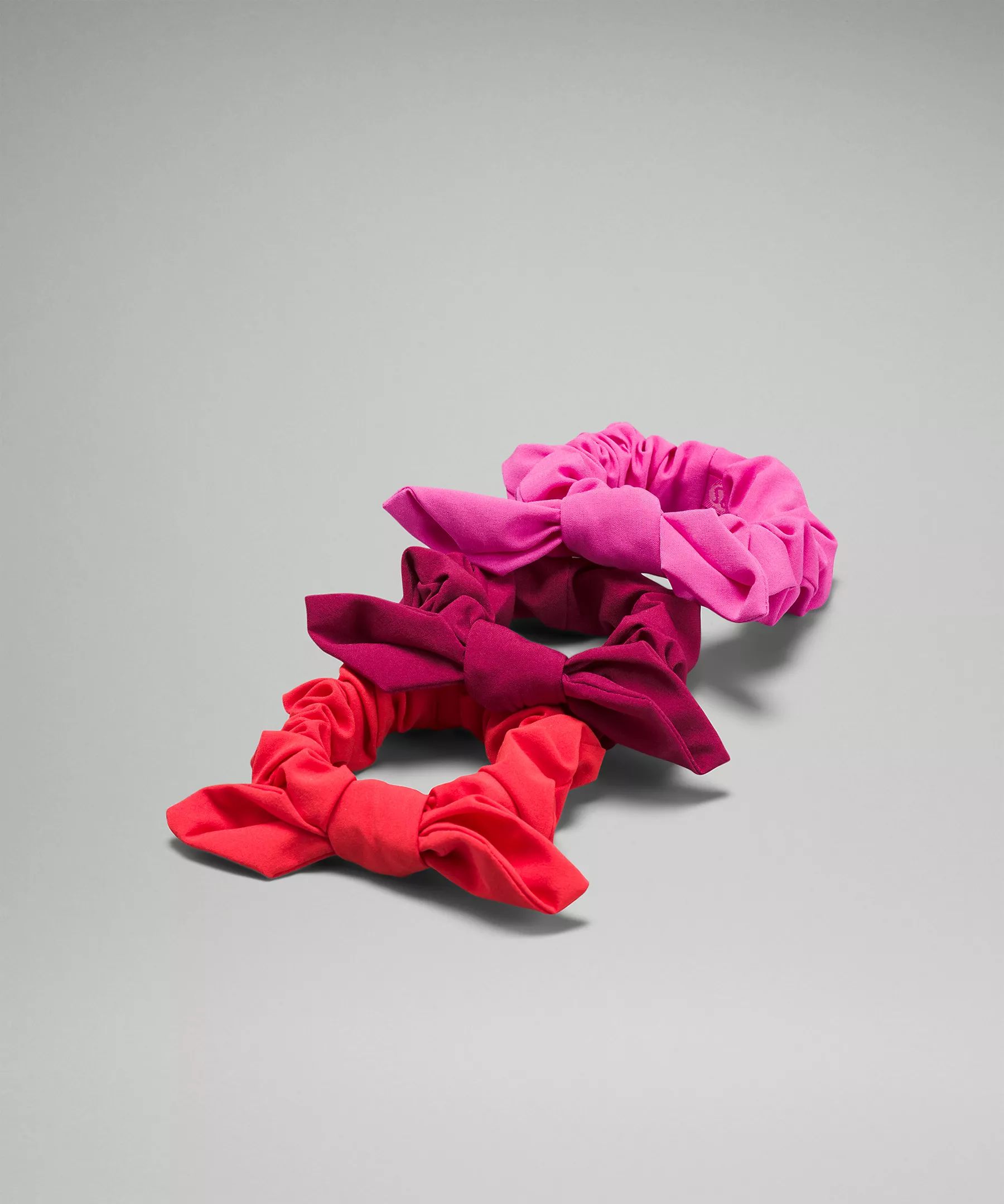 Uplifting Bow Scrunchies 3 Pack | Women's Hair Accessories | lululemon | Lululemon (US)