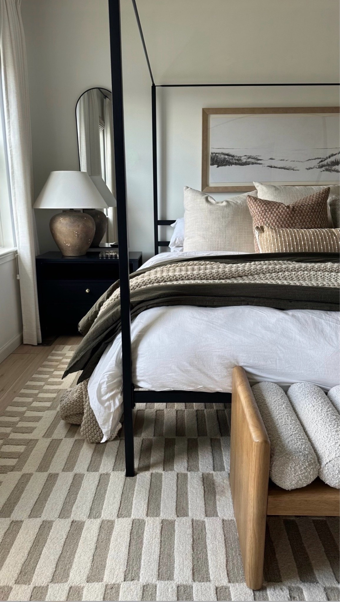 Modern organic bedroom dreams 🤍 soft layers, warm woods, and the coziest textures—this is the kind of space you never want to leave#ltkstyle #modernorganic #organicmodernhome #neutralhome #bedroominspo #cozyhome #studiomcgee #amberinteriors #homeinspo #layeredliving #warmminimalism #bedroomdecor #elevatedhome #cozyaesthetic