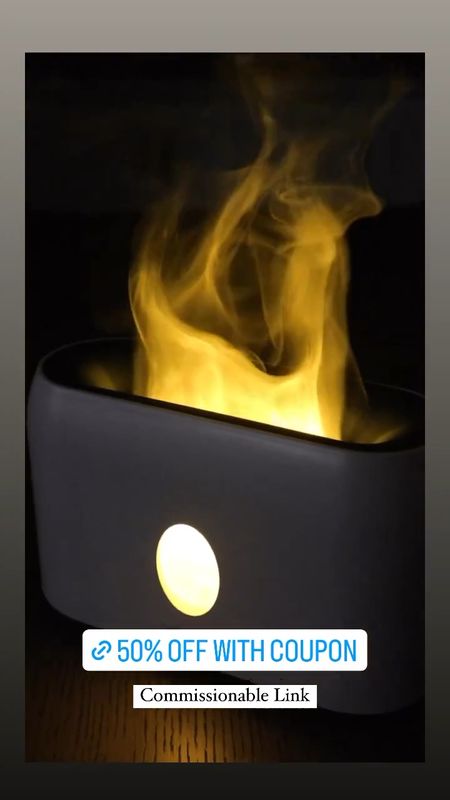 Sale Alert! This tabletop humidifier creates an incredible fire-like effect! With the added coupon it is currently 50% off!

#LTKunder50 #LTKsalealert #LTKhome