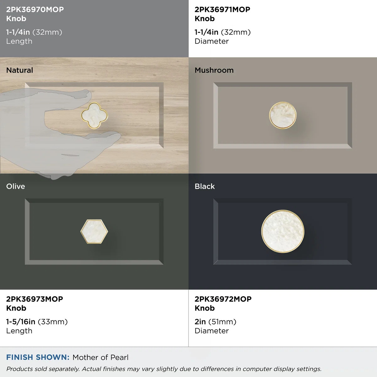 Accents 1 1/4" Length Novelty Knob Multipack (Set of 2) | Wayfair North America