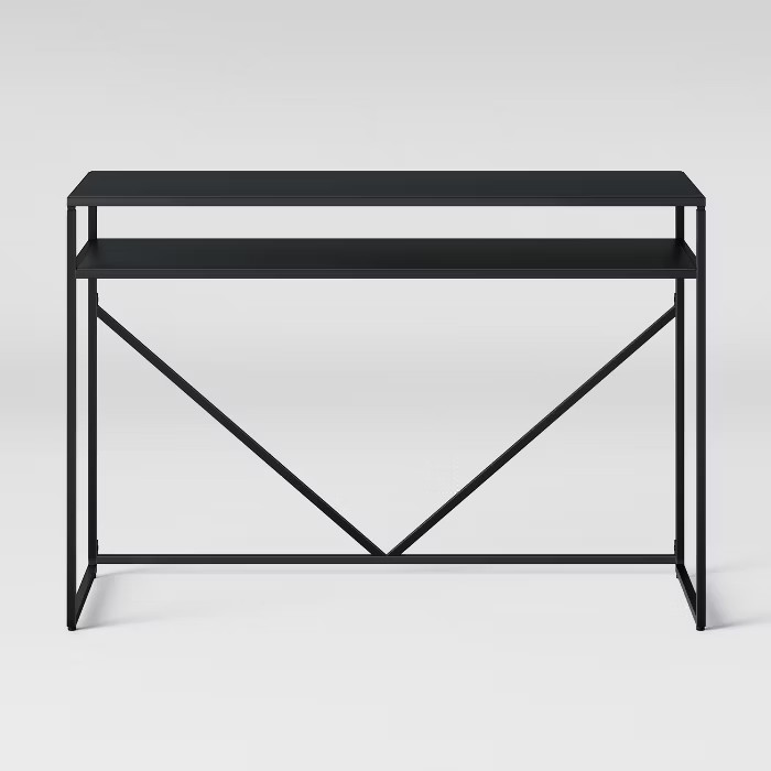 Glasgow Metal Writing Desk with Storage Black - Project 62™ | Target