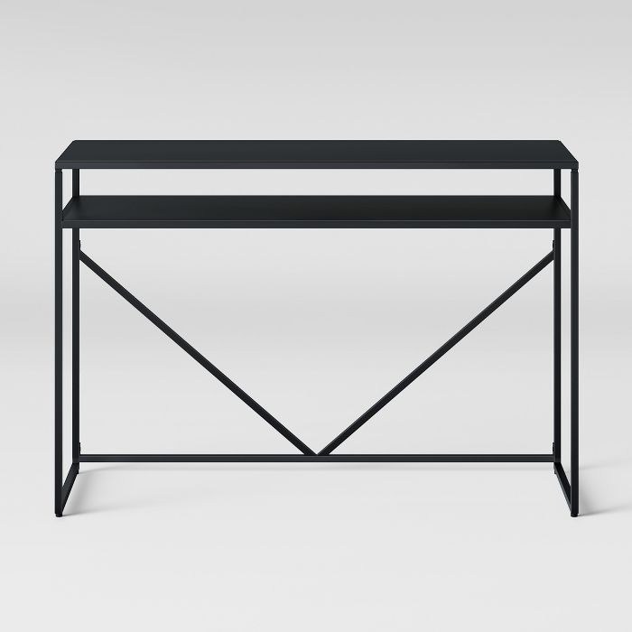 Glasgow Metal Writing Desk with Storage Black - Project 62™ | Target