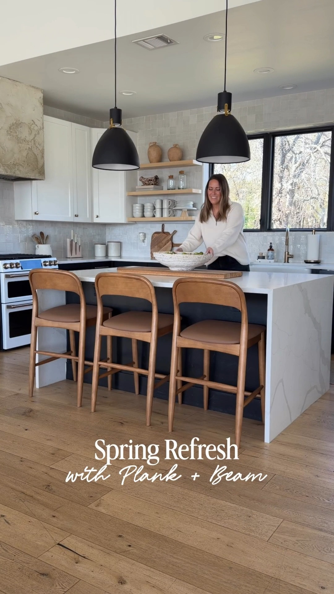 We just added these black modern dining chairs + wood and leather barstools from Plank + Beam and they completely elevated both spaces. The clean lines keep everything feeling modern, while the wood tones add that warmth I always want in our home. They’re sturdy, comfortable, and one of those upgrades that instantly makes your dining room + kitchen feel more intentional.
Keywords: modern dining chairs, black dining chairs, wood dining table chairs, kitchen barstools, leather barstools, wood bar stools, modern farmhouse dining room, organic modern kitchen, warm neutral home, dining room decor, kitchen seating ideas, Plank and Beam furniture, modern home styling
@plankandbeamfurniture #ad #plankandbeam


#LTKHome #LTKmorningroutine #LTKmomlife