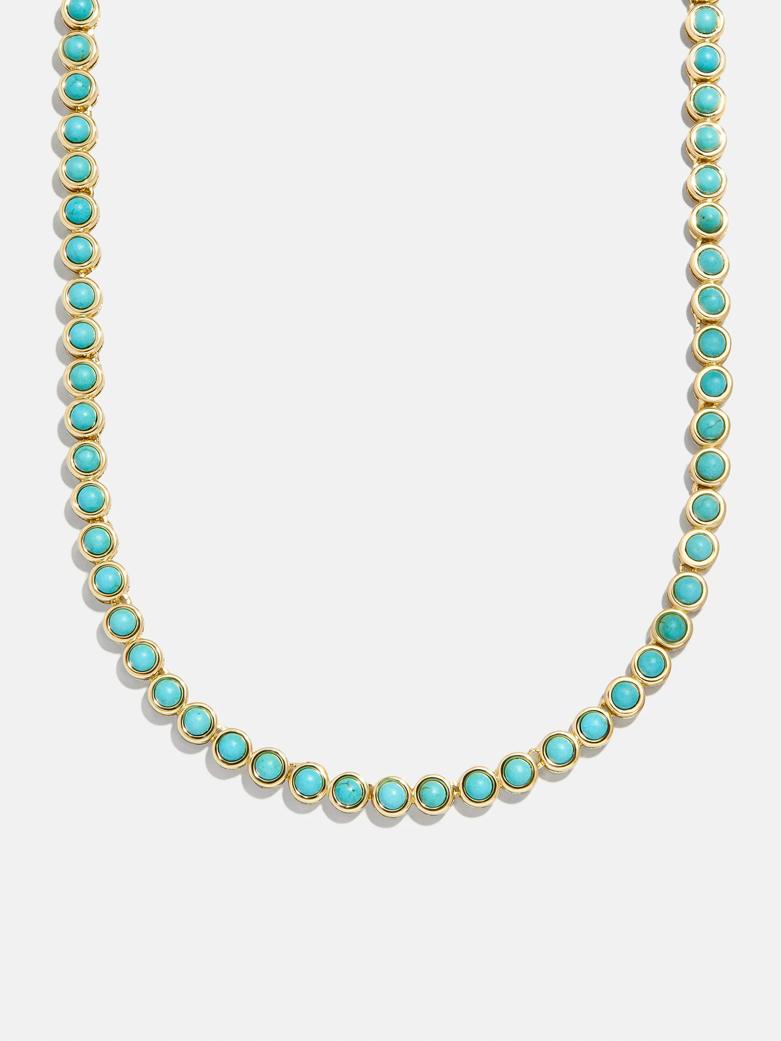 Nina Semi-Precious Necklace - Gold/Turquoise | BaubleBar