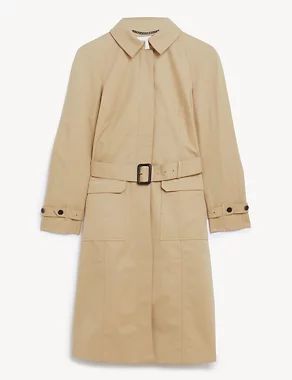 Pure Cotton Belted Trench Coat | JAEGER | M&S | Marks & Spencer (UK)
