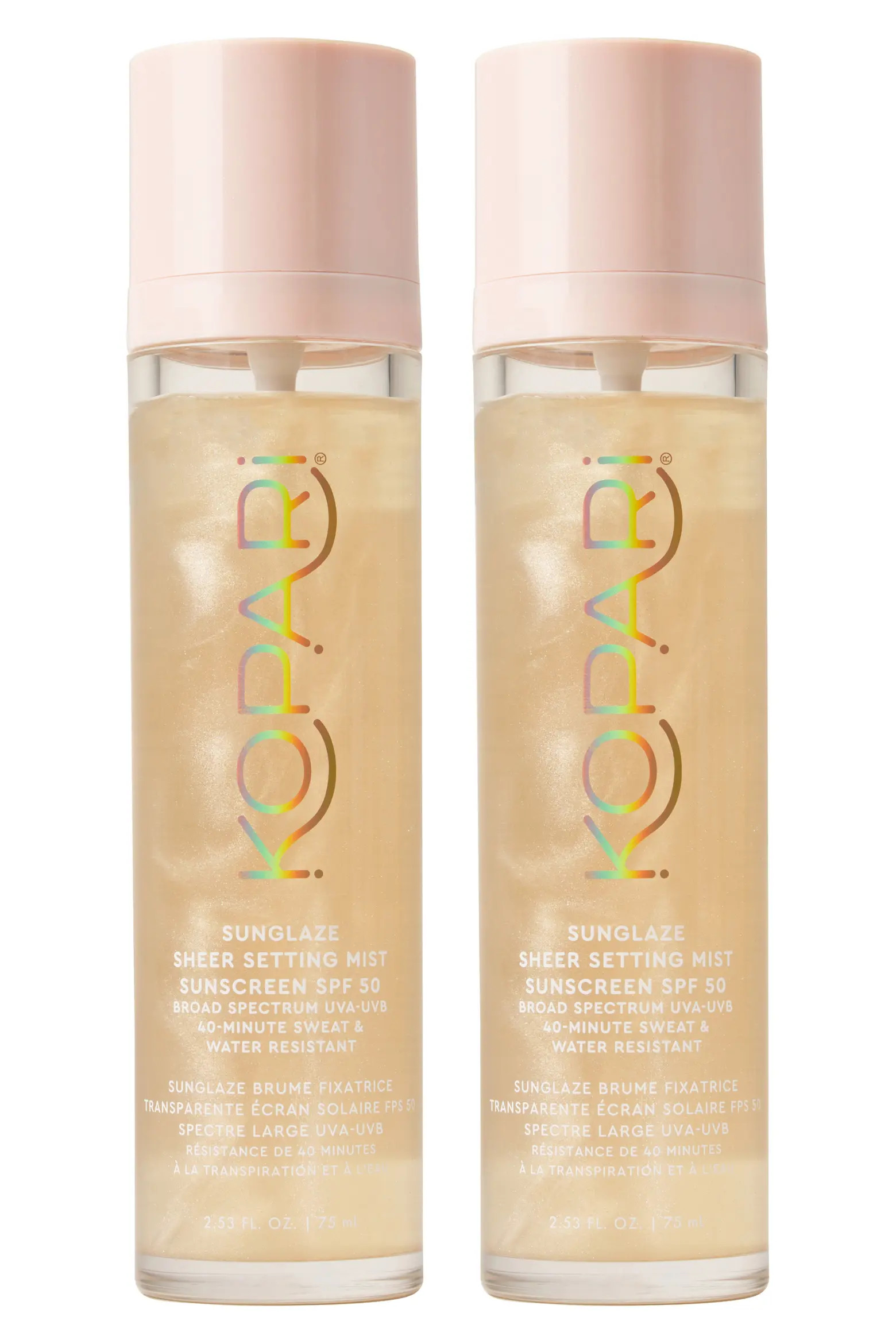 Sunglaze Sheer Setting Mist Sunscreen SPF 50 Duo $68 Value (Women) | Nordstrom | Nordstrom