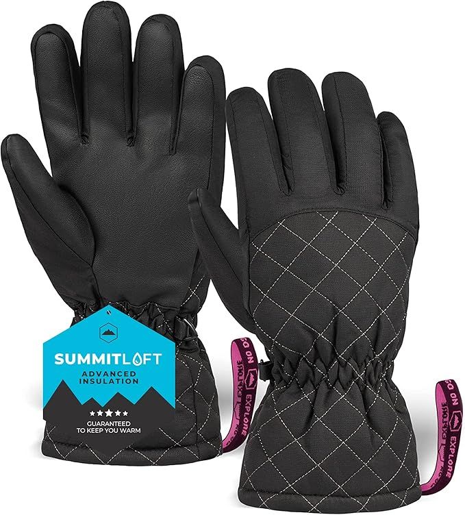 Tough Outdoors Women's Ski Gloves - Waterproof Women's Snow Gloves - Winter Ski Snow Gloves - Sno... | Amazon (US)