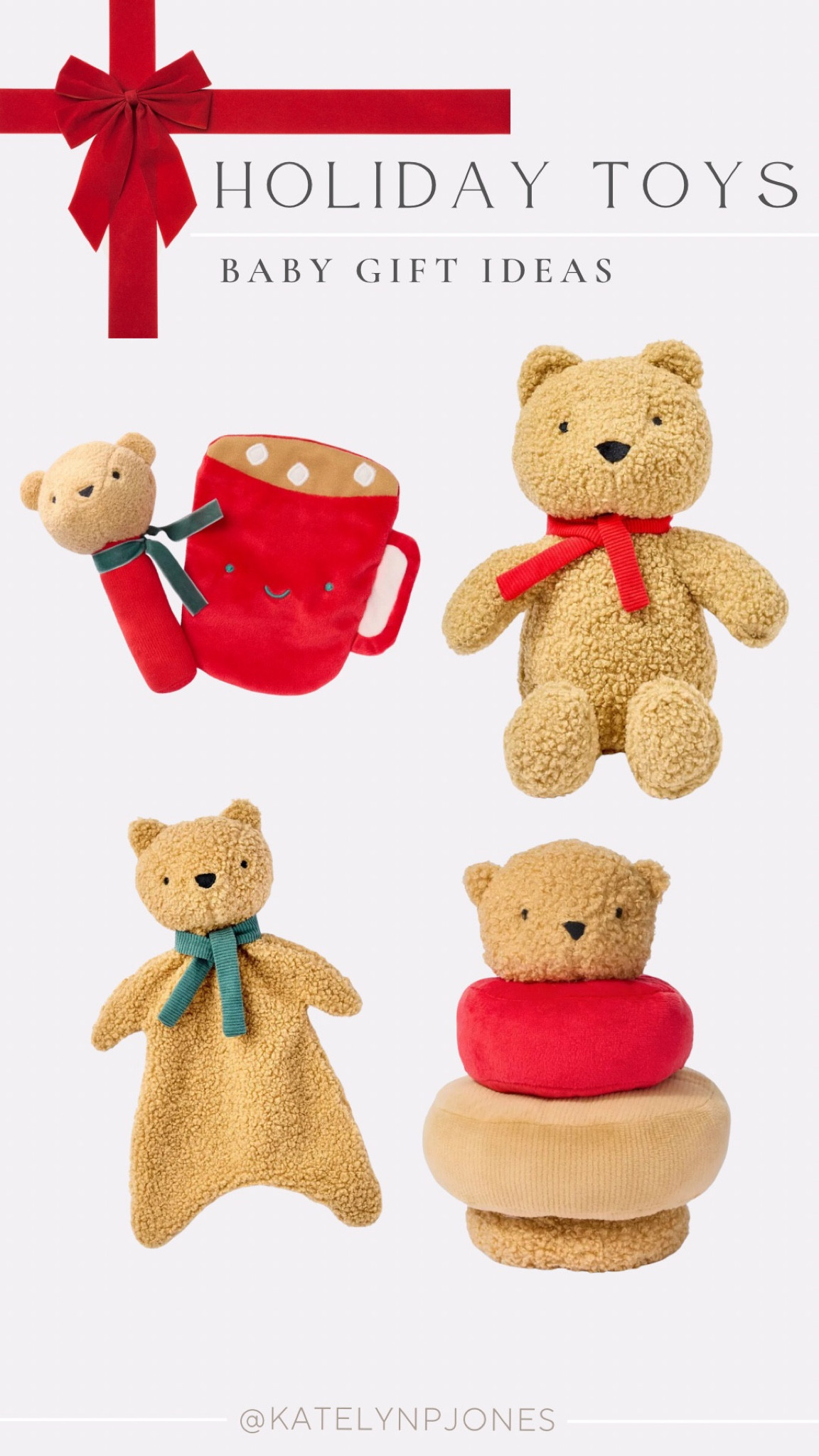 🎁🐻 Cozy and cute holiday gifts for your little one! These teddy-inspired toys are perfect for snuggles and playtime this season. Shop all these adorable finds now on my LTK! 🎄✨ #HolidayGiftGuide #LTKBaby #BabyGiftIdeas #HolidayGifts #LTKBabyFinds #BabyStockingStuffers #FestiveGiftIdeas #HolidayShopping #FirstChristmas #BabyToys #GiftGuideForBaby #ChristmasGifts #BabyPlaytime #LTKHolidayGifts #BabyHolidayFavorites

#LTKBaby #LTKSeasonal #LTKHoliday