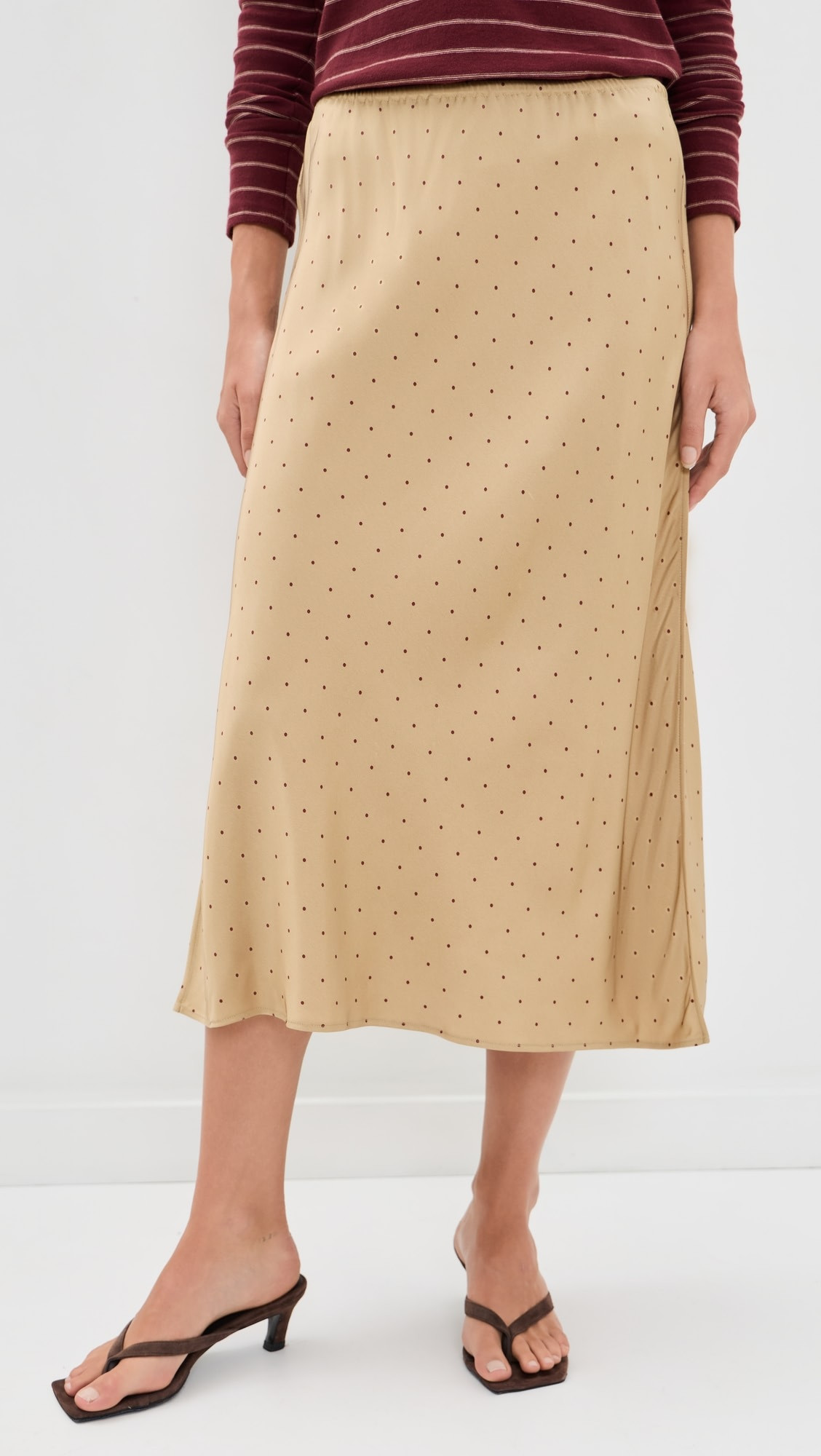 Grid Dot Pull On Slip Skirt | Shopbop