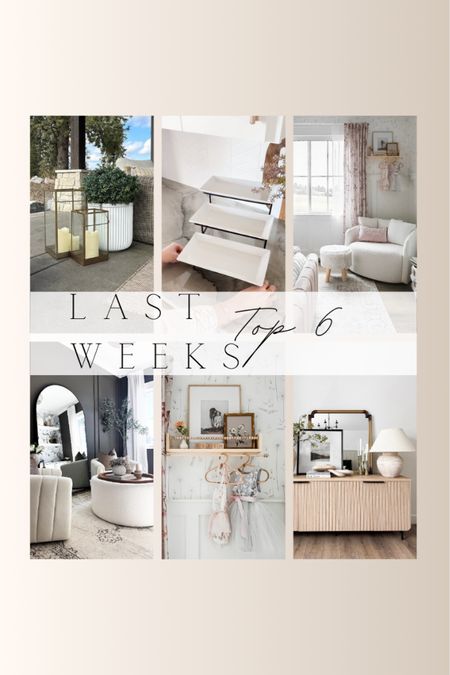 Last week's most loved - you guys can't get enough of some of these finds!

Best sellers  Home  Home favorites  Outdoor decor  Patio styling  Entertaining  Accent chair  Headband shelf  Coffee table  Console  Neutral home

#LTKhome #LTKSeasonal