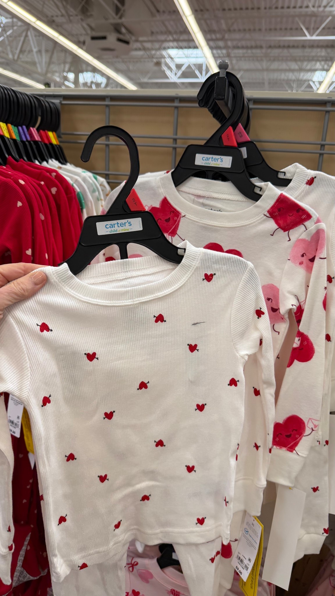 Under $10 toddlers and baby heart pajamas 