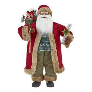 3 ft Santa With Present Bag and List | The Home Depot
