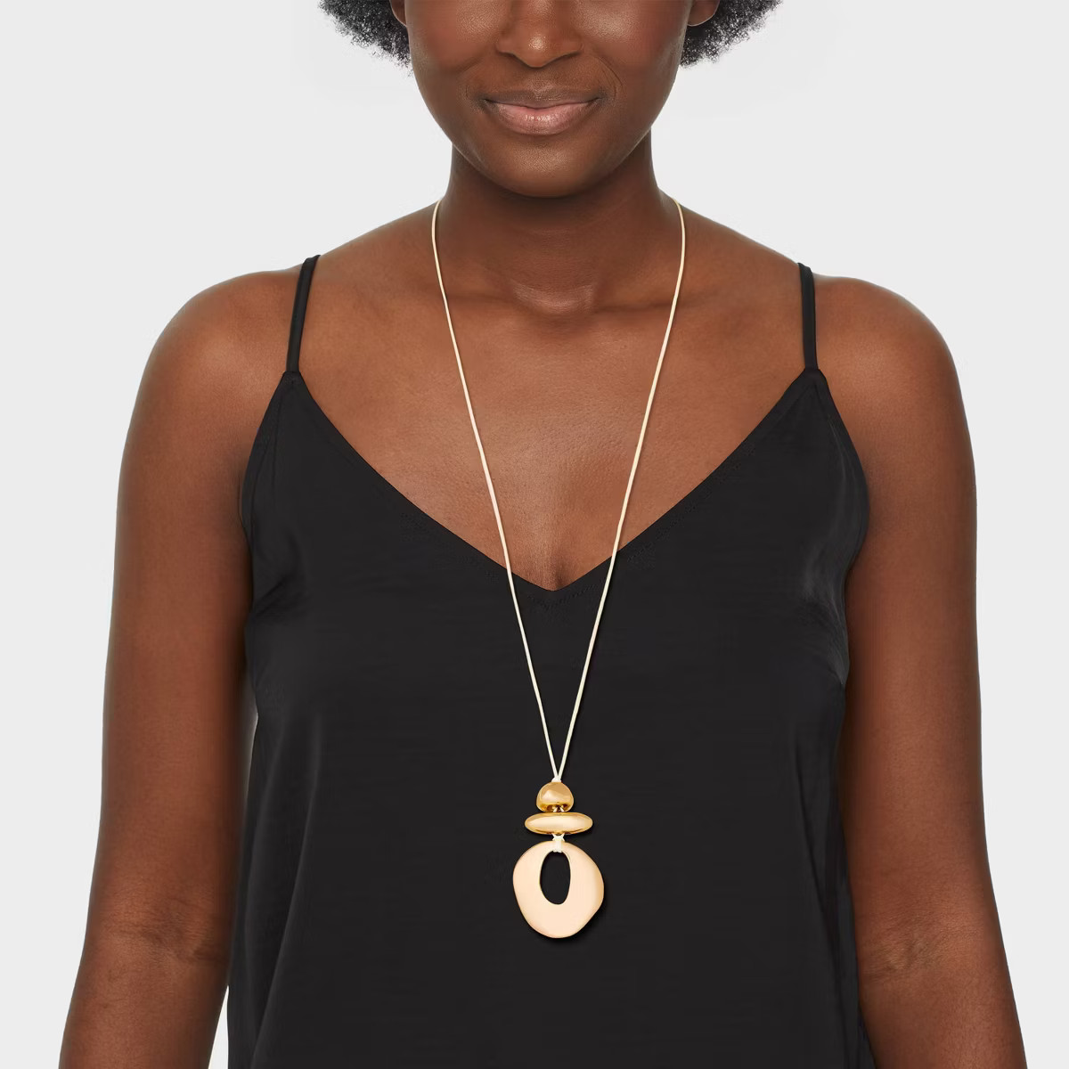 Stackable Geometric Beaded Corded Necklace - Universal Thread™ Gold | Target