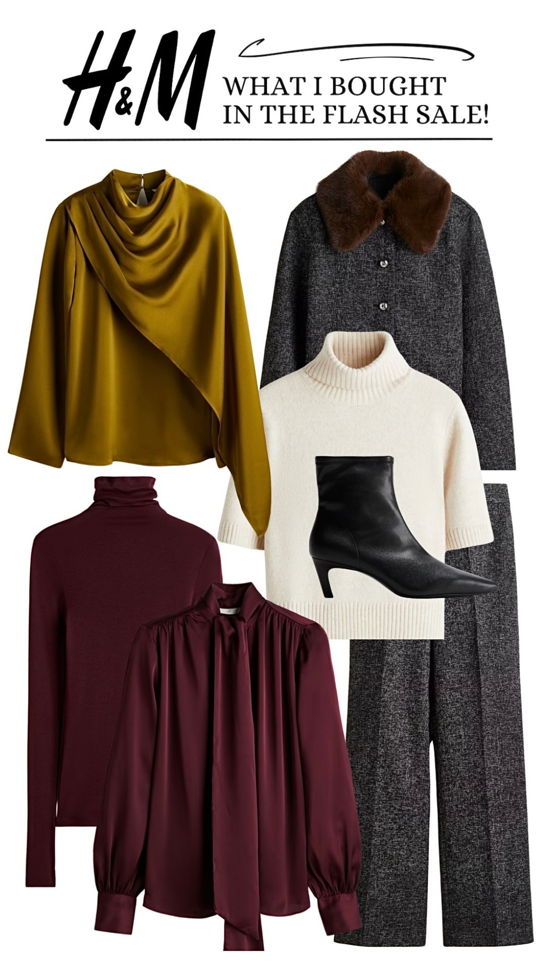 H&M FLASH SALE BUYS 🕰️ 
15% off members for a limited time!

These are the pieces I bought (the way I ran to my cart)… SO many great basics and chic winter & partywear bits 👢 

#LTKsale #LTKpartywear #LTKstyletip
