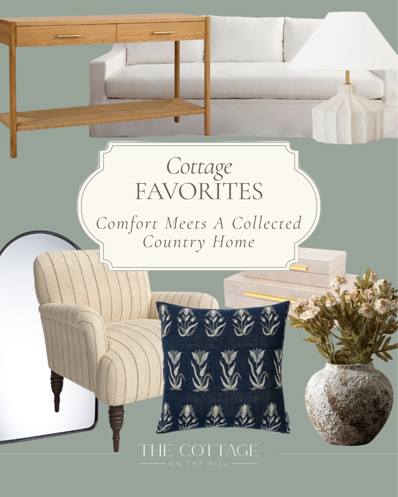 Collected cottage-inspired finds I would style into almost any space 🪞 

Natural textures, tailored upholstery, muted color, and classic silhouettes that feel elevated yet comfortable.

Everything is linked for easy shopping ✨

#LTKhome