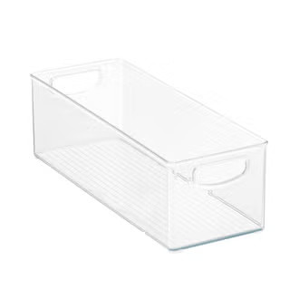 iDESIGN Linus Medium Deep Drawer Bin Clear | The Container Store
