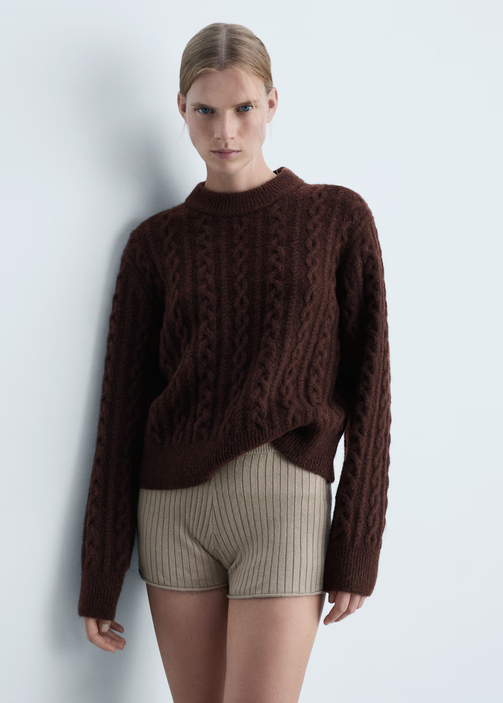 Round-neck braided sweater - Women | MANGO USA | Mango (US/MX/AU)