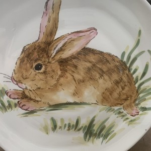 New Maxcera Corp Plate BUNNY Rabbit 9 1/4" | eBay US
