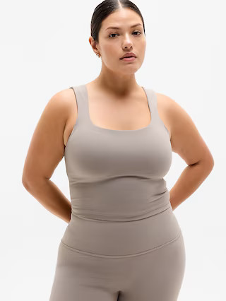 Transcend Square Neck Crop Sports Bra A-C | Athleta