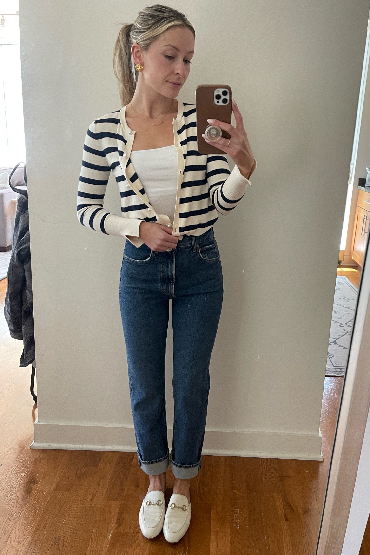 Cardigan is Zara, linked similar! Tank and jeans are staples in my closet, quality on both is so good 👏🏼

#LTKSeasonal #LTKstyletip #LTKworkwear