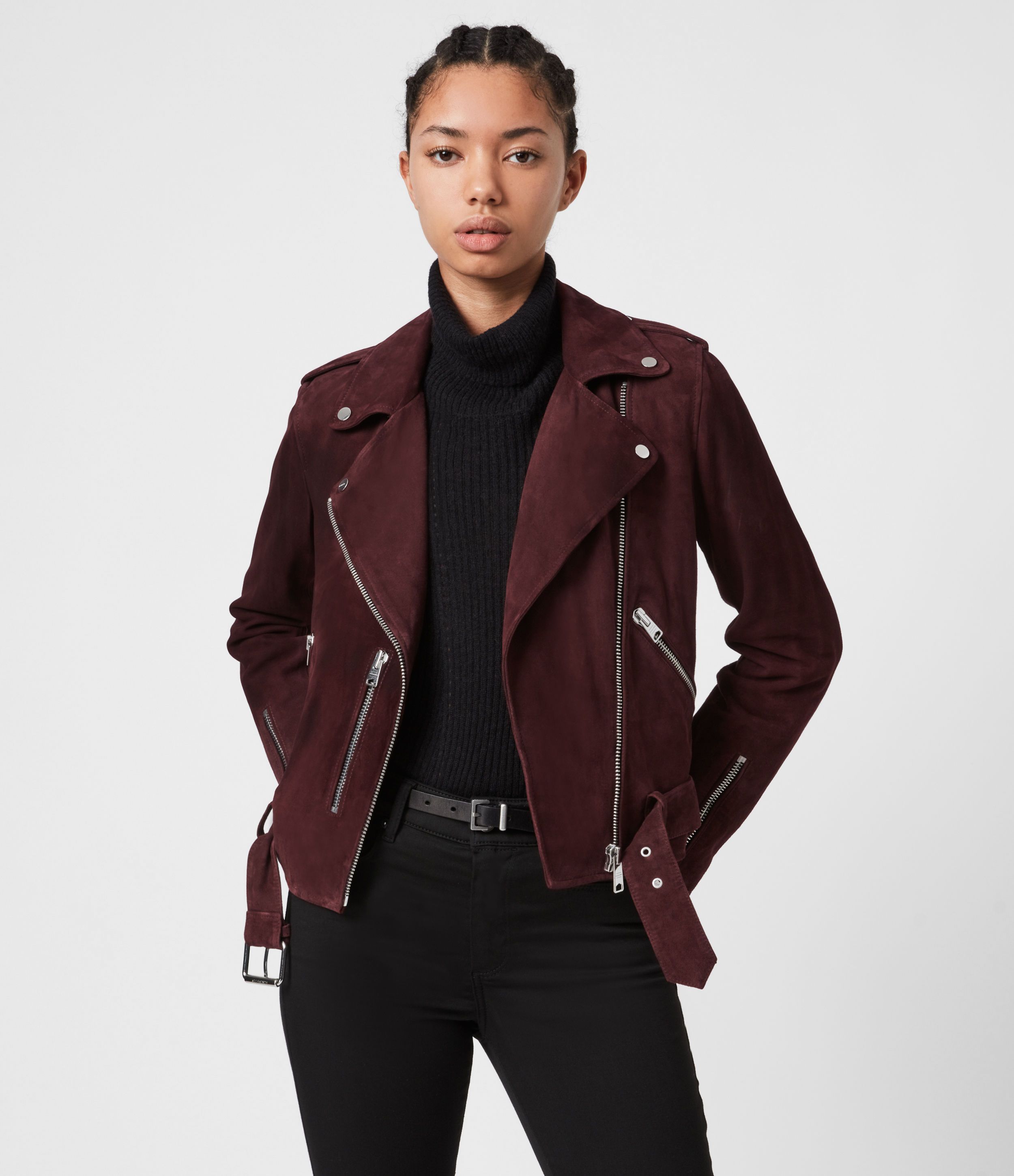 Suede Balfern Biker Jacket | AllSaints US