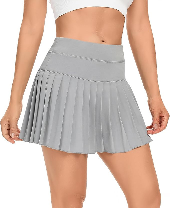 DERCA Pleated Tennis Skirt for Women with Pockets Shorts Athletic Golf Skirts Workout Sports Acti... | Amazon (US)