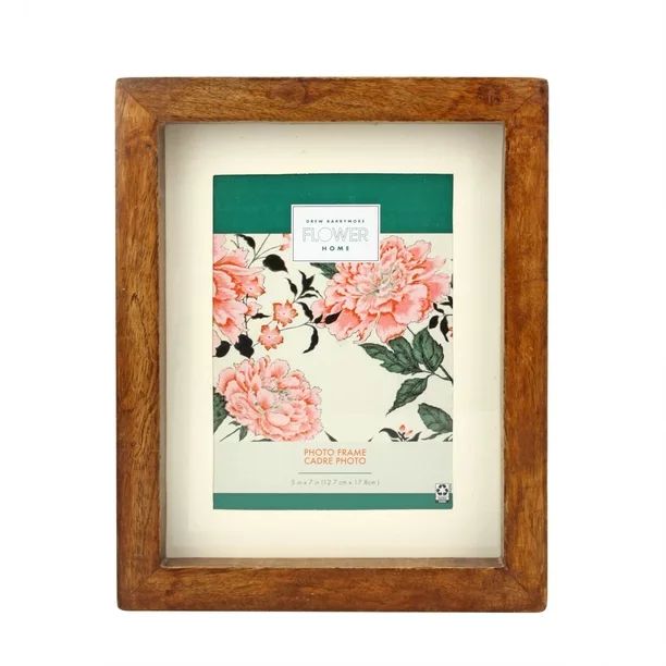 Drew Barrymore Flower Home 7x9 Matted to 5x7 Rectangular Wood Wall Hanging Single Photo Frame, Br... | Walmart (US)