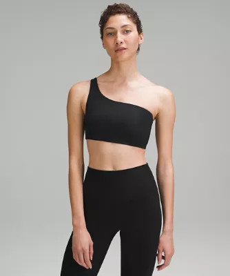 Soutien-gorge de yoga asymétrique en Nulu côtelé  Maintien léger, bonnets A et B | Lululemon FR