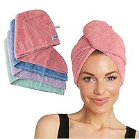 Turbie Twist Microfiber Hair Towel Wrap for Women and Men | 4 Pack | Bathroom Essential Accessori... | Amazon (US)