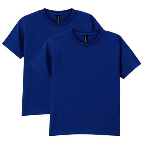 Gildan Youth DryBlend T-Shirt, Style G8000B, 2-Pack, Navy, Medium | Amazon (US)