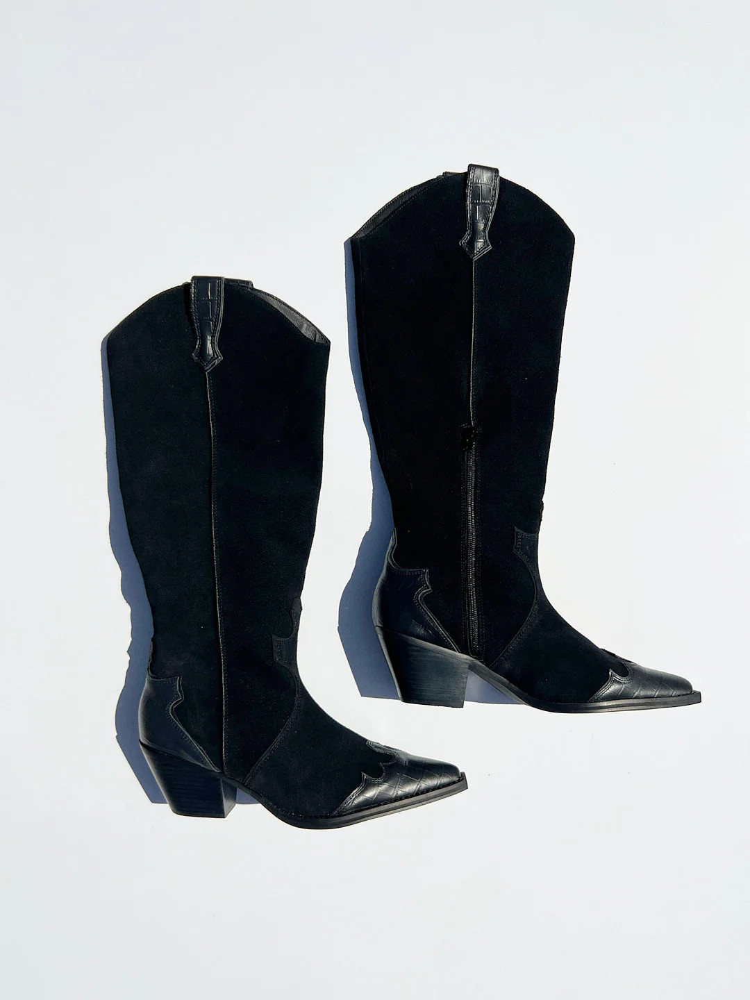 Belmont Cowboy Boot - Black | Lisa Says Gah