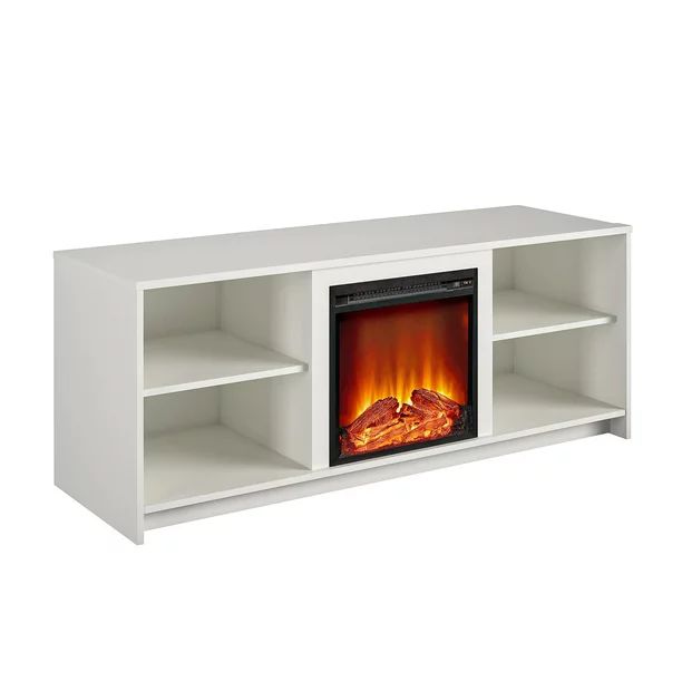 Mainstays Fireplace TV Stand for TVs up to 65", White | Walmart (US)