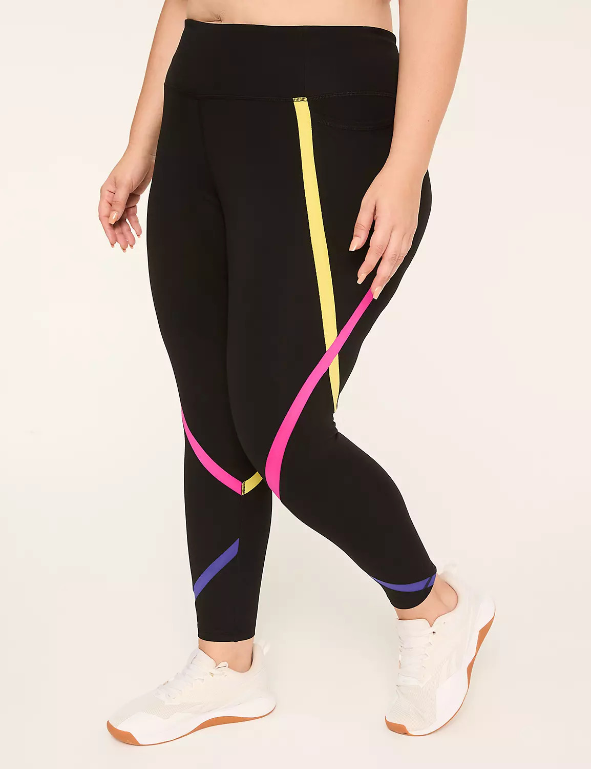 LIVI Soft High-Rise Colorblock 7/8 Legging | Lane Bryant (US)