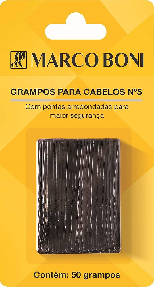 Marco Boni Cartela Com 50 Grampos N. 5 1340 Preto | Amazon (BR)