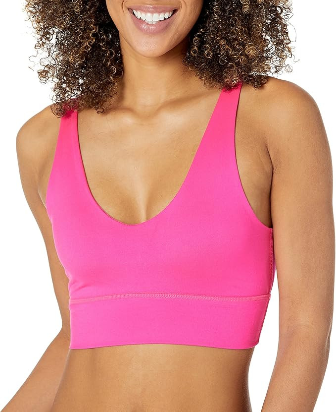 Core 10 Women's All Day Comfort Spliced Sports Bra | Amazon (US)